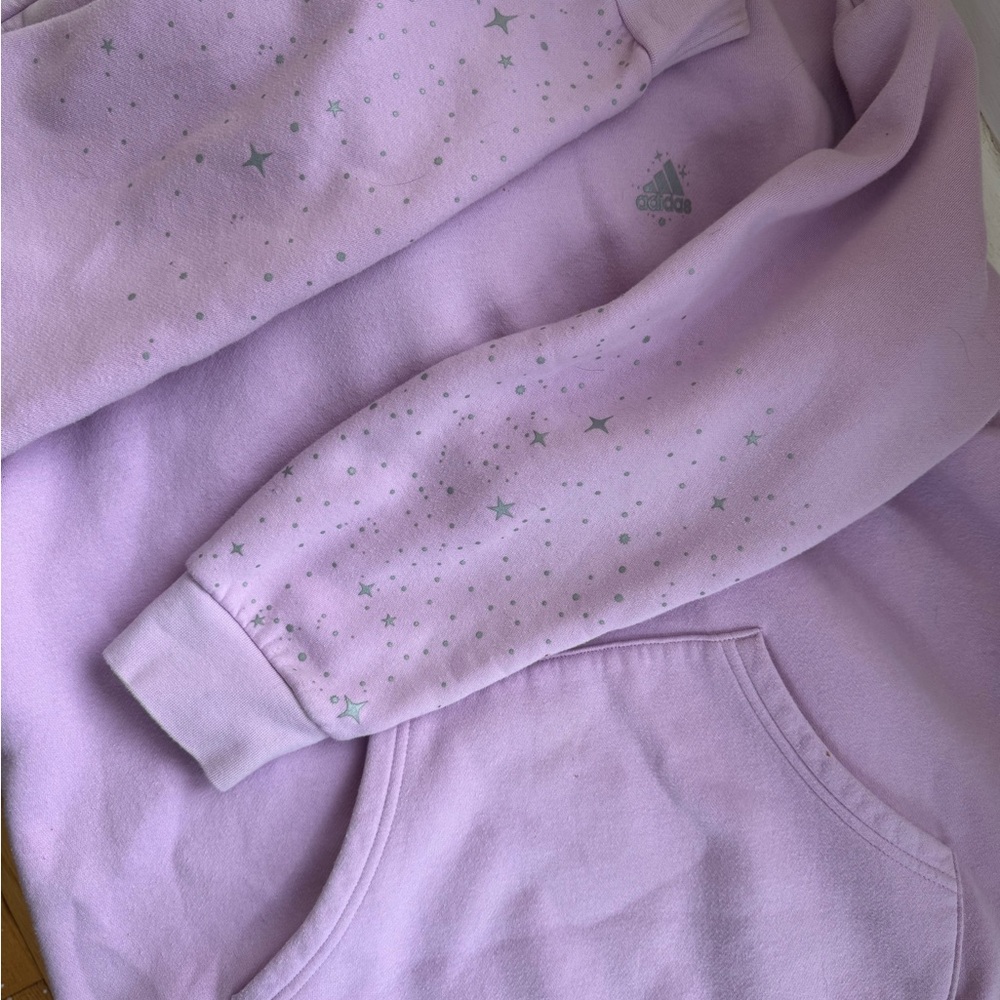 Adidas Womens Lavender Star Hoodie